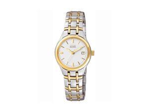 Citizen Womens Eco-Drive Silver Two-Tone Analog Quartz Watch EW1264-50A Citizen Womens Eco-Drive Silver Two-Tone Analog Quartz Watch EW1264-50A