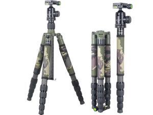 XILETU Professional Carbon Fiber Tripod Kit Army Olive Green Camouflage Sleeve Military Monopod Panoramic Ball Head XILETU Professional Carbon Fiber Tripod Kit Army Olive Green Camouflage Sleeve Military Monopod Panoramic Ball Head