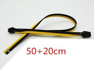 50+20cm for DELL2950 Server Power Conversion Graphics Card Cable ,Dual 6pin Power Cable 18AWG 50+20cm for DELL2950 Server Power Conversion Graphics Card Cable ,Dual 6pin Power Cable 18AWG