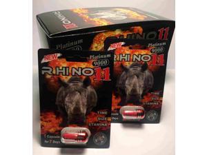 Rhino 11 Platinum 9000 Male Sexual Performance Enhancer (Pack of 1) Rhino 11 Platinum 9000 Male Sexual Performance Enhancer (Pack of 1)