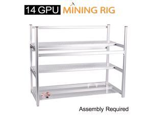 AAAwave AAAMC14 - Stackable Mining Frame Rig Case with Fan Fixing Parts 14 Graphics Card BTC LTC Coin Mining Server Chassis AAAwave AAAMC14 - Stackable Mining Frame Rig Case with Fan Fixing Parts 14 Graphics Card BTC LTC Coin Mining Server Chassis