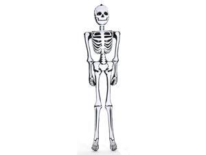 Rinco Giant Skeleton Halloween 6 ft Inflatable Toy, White Black Rinco Giant Skeleton Halloween 6 ft Inflatable Toy, White Black