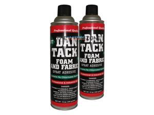 2 x Dan Tack 2012 Foam & Fabric Spray Adhesive or Glue Can 12 oz (2/pack) 2 x Dan Tack 2012 Foam & Fabric Spray Adhesive or Glue Can 12 oz (2/pack)