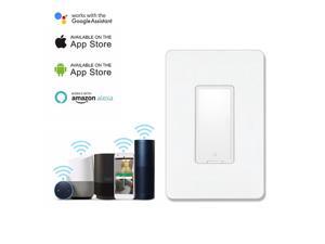 Geekbes WiFi Smart Switch Remote control and scheduled on/off works with amazon alexa google assistant - White Geekbes WiFi Smart Switch Remote control and scheduled on/off works with amazon alexa google assistant - White