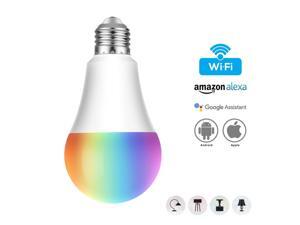 2pcs Geekbes E26 Smart WiFi LED Bulb 10W 900 Lumen APP Control 1600W RGB Color Light Works with Alexa and Google Home - White 2pcs Geekbes E26 Smart WiFi LED Bulb 10W 900 Lumen APP Control 1600W RGB Color Light Works with Alexa and Google Home - White