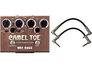 Dunlop WHE209 Way Huge Camel Toe MKII Triple Overdrive Pedal with 2 Patch Cables Dunlop WHE209 Way Huge Camel Toe MKII Triple Overdrive Pedal with 2 Patch Cables