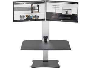 Victor DC450 High Rise Electric Dual Monitor Height Adjustable Standing Desk Workstation Victor DC450 High Rise Electric Dual Monitor Height Adjustable Standing Desk Workstation