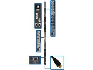 Tripp Lite 10kW 3-Phase Switched PDU, LX Interface, 200 / 208 / 240V Outlets (24 x C13 / 6 x C19), LCD, NEMA L2130P, 10.0 Feet Cord, 0U Height, TAA (PDU3EVSR10L2130) Tripp Lite 10kW 3-Phase Switched PDU, LX Interface, 200 / 208 / 240V Outlets (24 x C13 / 6 x C19), LCD, NEMA L2130P, 10.0 Feet Cord, 0U Height, TAA (PDU3EVSR10L2130)