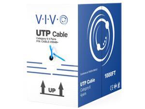 VIVO Blue 1,000ft bulk Cat6 Ethernet Cable 23 AWG / Wire UTP Pull Box 1000 ft Cat-6 (CABLE-V004B) VIVO Blue 1,000ft bulk Cat6 Ethernet Cable 23 AWG / Wire UTP Pull Box 1000 ft Cat-6 (CABLE-V004B)