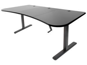 Black Height Adjustable Stand Up Desk Frame Crank System Workstation with 3 Section Table Top (DESK-KIT-1M1B) Black Height Adjustable Stand Up Desk Frame Crank System Workstation with 3 Section Table Top (DESK-KIT-1M1B)