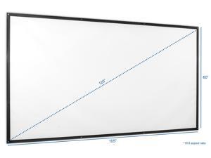 VIVO 120" Fixed Frame Portable Roll-up Folding Indoor Outdoor Projection Movie Screen 120-inch 16:9 Ratio (PS-S-120) VIVO 120" Fixed Frame Portable Roll-up Folding Indoor Outdoor Projection Movie Screen 120-inch 16:9 Ratio (PS-S-120)