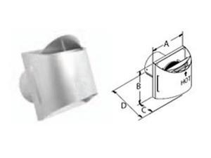 46DVA-HSCH 4" x 6" DirectVent Pro Sconce Termination Cap High Wind 46DVA-HSCH 4" x 6" DirectVent Pro Sconce Termination Cap High Wind