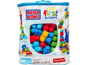 Mega Bloks Big Building Bag, 80-Piece Classic Mega Bloks Big Building Bag, 80-Piece Classic
