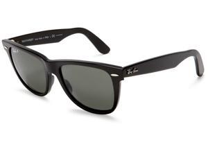 Ray Ban Original Wayfarer Acetate Black Frame Green Classic G-15 Lens Unisex Sunglasses RB2140 Ray Ban Original Wayfarer Acetate Black Frame Green Classic G-15 Lens Unisex Sunglasses RB2140