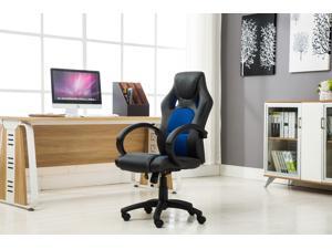 BTEXPERT® Executive High back Leather Office Desk Racing Gaming Chair - Blue BTEXPERT® Executive High back Leather Office Desk Racing Gaming Chair - Blue