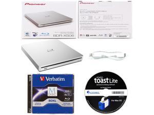 Pioneer 6x BDR-XS06 External Blu-ray Burner+100GB Verbatim M-Disc BDXL+Software Pioneer 6x BDR-XS06 External Blu-ray Burner+100GB Verbatim M-Disc BDXL+Software