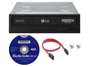LG WH16NS60 16x Internal Blu-ray BDXL M-Disc Drive (with Ultra HD 4K Playback) Bundle with Cyberlink Software and SATA Cable LG WH16NS60 16x Internal Blu-ray BDXL M-Disc Drive (with Ultra HD 4K Playback) Bundle with Cyberlink Software and SATA Cable
