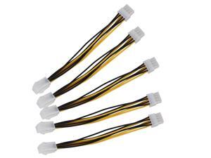 5 x ATX 12V EPS CPU Power Cable 4 Pin Male to 8 Pin Female For PC Computer 5 x ATX 12V EPS CPU Power Cable 4 Pin Male to 8 Pin Female For PC Computer