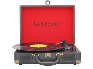 Boytone BT-101TB Bluetooth Turntable Briefcase Record player AC-DC, Rechargeable Battery, Speakers, LCD Display, FM Radio, USB/SD Slot, AUX / MP3, Encoding, FM Radio Boytone BT-101TB Bluetooth Turntable Briefcase Record player AC-DC, Rechargeable Battery, Speakers, LCD Display, FM Radio, USB/SD Slot, AUX / MP3, Encoding, FM Radio