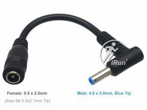DC Power Cord Laptop Adapter Tip Connector Converter Cable for HP Pavilion Envy Sleekbook Ultrabook 4.5*3.0mm Male Blue Tip, 5.5*2.5mm Female DC Power Cord Laptop Adapter Tip Connector Converter Cable for HP Pavilion Envy Sleekbook Ultrabook 4.5*3.0mm Male Blue Tip, 5.5*2.5mm Female