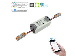eMylo Smart WiFi Light Switch Wireless Relay Switch Module Remote Control Home Automation Timers Compatible with Alexa Echo Google Home Iphone Android App 1 pack eMylo Smart WiFi Light Switch Wireless Relay Switch Module Remote Control Home Automation Timers Compatible with Alexa Echo Google Home Iphone Android App 1 pack
