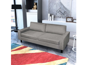 Living Room 3-Seater Sofa Couch - Light Gray Living Room 3-Seater Sofa Couch - Light Gray