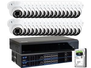 GW Security 32 Channel 5MP H.265 NVR IP Camera Network PoE Surveillance System (8TB) , 32 x HD 1920P Weatherproof Dome Security Cameras (Super 5MP is much higher than HD resolution of 1080p and 720p) GW Security 32 Channel 5MP H.265 NVR IP Camera Network PoE Surveillance System (8TB) , 32 x HD 1920P Weatherproof Dome Security Cameras (Super 5MP is much higher than HD resolution of 1080p and 720p)