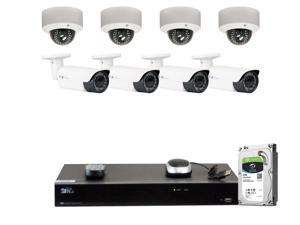 GW Security 8 Channel H.265 4K NVR 5-Megapixel (2592 x 1520) 4X Optical Zoom Network Plug & Play Security System, 8pcs 5MP 1920p 2.8-12mm Motorized Zoom POE Weatherproof Bullet & Dome IP Cameras GW Security 8 Channel H.265 4K NVR 5-Megapixel (2592 x 1520) 4X Optical Zoom Network Plug & Play Security System, 8pcs 5MP 1920p 2.8-12mm Motorized Zoom POE Weatherproof Bullet & Dome IP Cameras