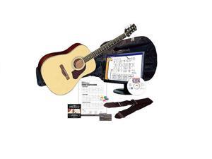 Silvertone SD3000 Complete Acoustic Guitar Package with Instructional Software, Natural Silvertone SD3000 Complete Acoustic Guitar Package with Instructional Software, Natural