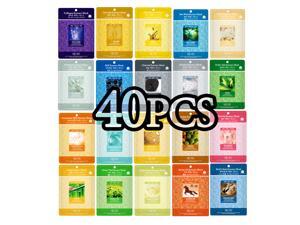 Pack of 40, The Elixir Beauty Nature Essence Collagen Full Face Facial Mask Sheet, 23ml x 40 Sheets Pack of 40, The Elixir Beauty Nature Essence Collagen Full Face Facial Mask Sheet, 23ml x 40 Sheets