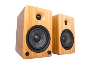 Kanto YU6 Powered Bookshelf Speakers with Bluetooth® and Phono Preamp for Turntable, TVs, PC — Bamboo Kanto YU6 Powered Bookshelf Speakers with Bluetooth® and Phono Preamp for Turntable, TVs, PC — Bamboo