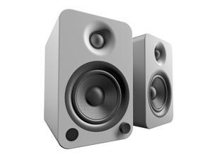 Kanto YU4 Powered Bookshelf Speakers with Bluetooth® and Phono Preamp for Turntable, TVs, PC — Matte Grey Kanto YU4 Powered Bookshelf Speakers with Bluetooth® and Phono Preamp for Turntable, TVs, PC — Matte Grey