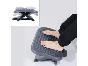 HOMCOM Ergonomic Footrest Adjustable Height and Angle Home Office Foot Rest Stool HOMCOM Ergonomic Footrest Adjustable Height and Angle Home Office Foot Rest Stool