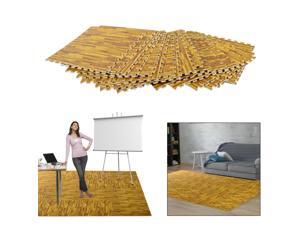 HOMCOM Soft Wood Grain EVA Foam Interlocking Floor Mats 72 Square Feet Exercise Workout Mat Kid Play Mat 18pcs (Light Wood Grain) HOMCOM Soft Wood Grain EVA Foam Interlocking Floor Mats 72 Square Feet Exercise Workout Mat Kid Play Mat 18pcs (Light Wood Grain)