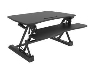 EXriserPro Sit & Standing Desk with Keyboard & Mouse Deck - Black EXriserPro Sit & Standing Desk with Keyboard & Mouse Deck - Black