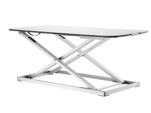 EZUP 32x13 Height Adjustable Sit/Stand Slim Desk Surface Riser, 32" wide - Durable White Finish Top EZUP 32x13 Height Adjustable Sit/Stand Slim Desk Surface Riser, 32" wide - Durable White Finish Top