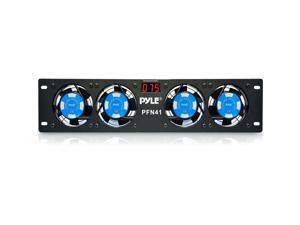 PylePro PFN41 19 in. Rack Mount Cooling Fan System with Temperature Display PylePro PFN41 19 in. Rack Mount Cooling Fan System with Temperature Display