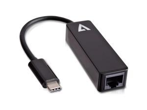 V7 Black Usb Video Adapter Usb-C Male To Rj45 Male V7 Black Usb Video Adapter Usb-C Male To Rj45 Male
