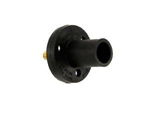 Leviton 15R21-E Black 15 Series Cam-Type Male Threaded Stud Panel Receptacle Leviton 15R21-E Black 15 Series Cam-Type Male Threaded Stud Panel Receptacle
