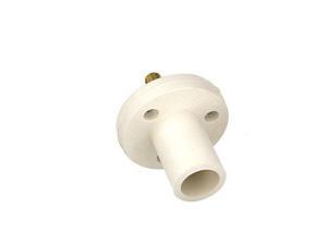 Leviton White ECT 15 Series Threaded Stud Cam Plug Receptacle 125A 600V 15R21-W Leviton White ECT 15 Series Threaded Stud Cam Plug Receptacle 125A 600V 15R21-W