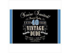 Vintage Dude Invitation 40th 48 Ct Vintage Dude Invitation 40th 48 Ct