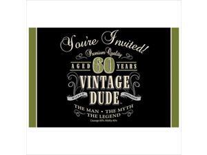 Vintage Dude Invitation 60th 48 Ct Vintage Dude Invitation 60th 48 Ct