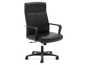 Basyx VL604 Series High-Back Executive Chair Black SofThread Leather VL604SB11 Basyx VL604 Series High-Back Executive Chair Black SofThread Leather VL604SB11