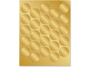 Geographics Gold Foil Seals - 1.75" Diameter - Self-adhesive - For Certificate, Document, Award - Bright Gold - 200 / Pa Geographics Gold Foil Seals - 1.75" Diameter - Self-adhesive - For Certificate, Document, Award - Bright Gold - 200 / Pa