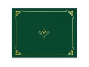 Geographics Gold Foil Border Certificate Holder - Letter - 8 1/2" x 11" Sheet Size - Hunter Green, Gold - Recycled - 5 / Geographics Gold Foil Border Certificate Holder - Letter - 8 1/2" x 11" Sheet Size - Hunter Green, Gold - Recycled - 5 /