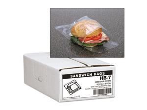 Handi-Bag WEBHB-7 Jumbo Sandwich Bags, Fold Lock, 5 1/2 X 6 1/4, 0.7Mil, Clear, 3000/Carton Handi-Bag WEBHB-7 Jumbo Sandwich Bags, Fold Lock, 5 1/2 X 6 1/4, 0.7Mil, Clear, 3000/Carton