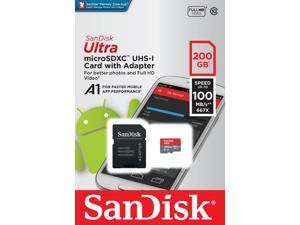 SanDisk 200GB Ultra microSDXC UHS-I/Class 10 Memory Card with Adapter, Speed Up to 90MB/s (SDSDQUAN-200G-G4A) SanDisk 200GB Ultra microSDXC UHS-I/Class 10 Memory Card with Adapter, Speed Up to 90MB/s (SDSDQUAN-200G-G4A)