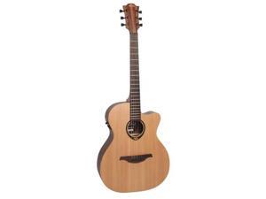 Lag Tramontane T70 Auditorium Cutaway Acoustic Electric Guitar, Natural #T70ACE Lag Tramontane T70 Auditorium Cutaway Acoustic Electric Guitar, Natural #T70ACE