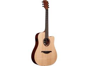 Lag Tramontane T70 Dreadnought Cutaway Acoustic Electric Guitar, Natural #T70DCE Lag Tramontane T70 Dreadnought Cutaway Acoustic Electric Guitar, Natural #T70DCE