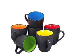Coffee Mug Set Set of 6 Large-sized 16 Ounce Ceramic Coffee Mugs Restaurant Coffee Mugs By Bruntmor Matte Black Coffee Mug Set Set of 6 Large-sized 16 Ounce Ceramic Coffee Mugs Restaurant Coffee Mugs By Bruntmor Matte Black